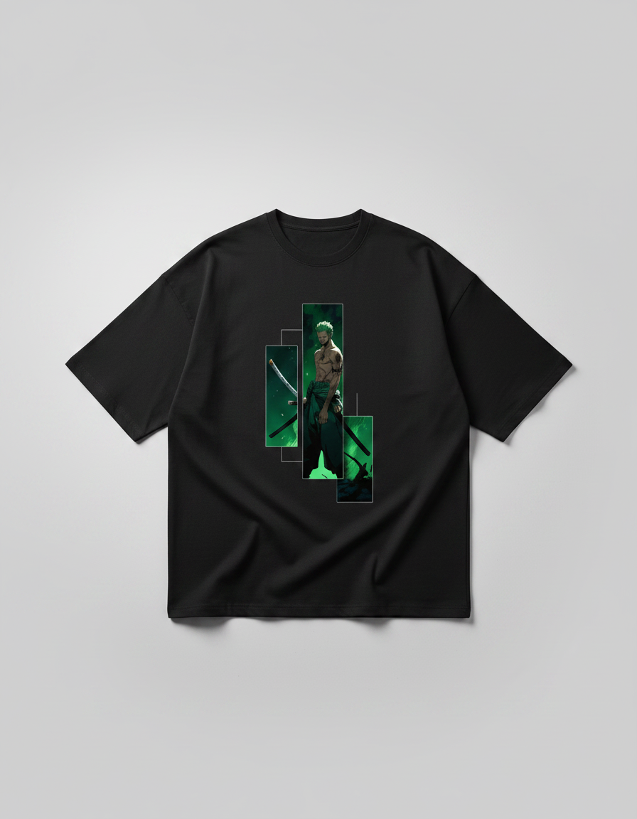 The Pirate Hunter Unisex Oversized Anime T-Shirt